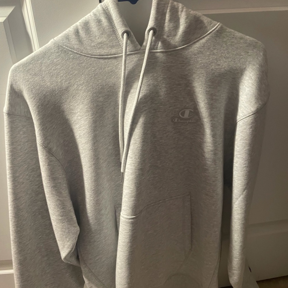 Champion Light Gray Men's Hoodie small